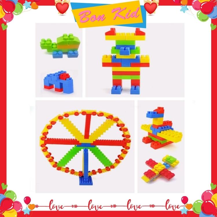 Đồ chơi lắp ghép xếp hình lego 130 chi tiết loại to cho bé phát triển trí tuệ