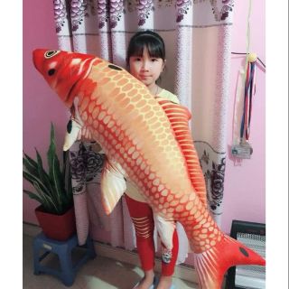 Gối ôm cá chép bông 1m siêu to có khóa kéo