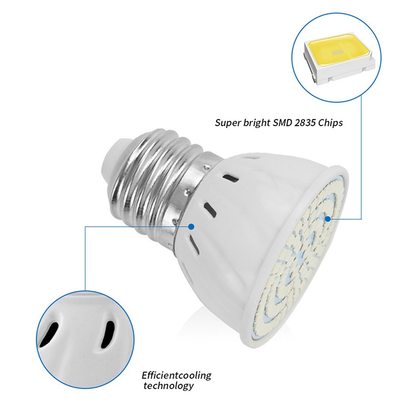 Bóng Đèn Led Kích Thích Tăng Trưởng Thực Vật 48 / 60 / 80 220v