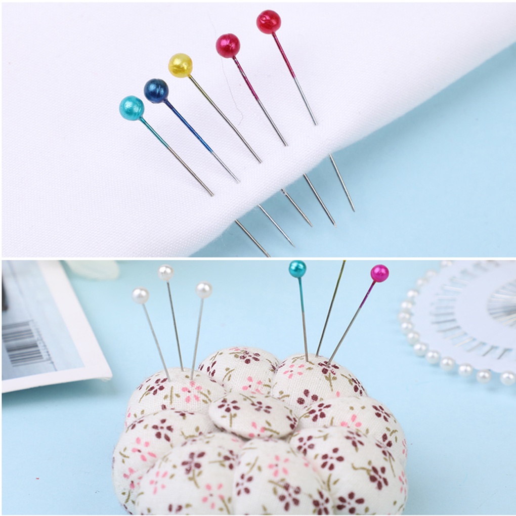 Set 40 kim ghim đầu tròn nhỏ dáng thẳng đa năng tiện dụng trong may vá