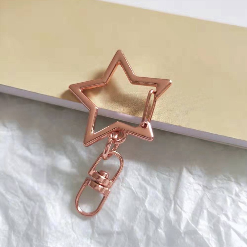 Móc Khóa Kim Loại Hình Ngôi Sao Năm Cánh 8 Cánh diy