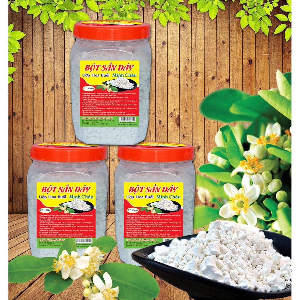 BỘT SẮN DÂY ƯỚP HOA BƯỞI - 1kg - 165.000đ