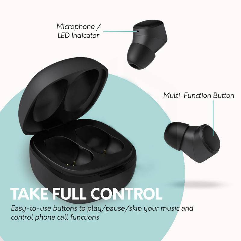 Tai Nghe Bluetooth Không Dây Tws HIFI IPX6 Chống Nước Kèm Mic Cho Điện Thoại tai nghe bluetooth tai nghe loa bluetooth tai nghe không dây loa bluetooth mini