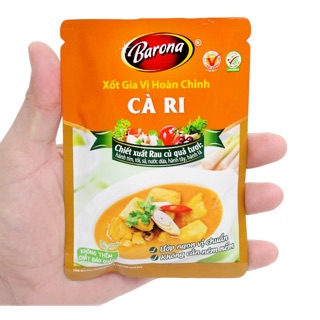 XỐT GIA VỊ CÀ RI HOÀN CHỈNH NẤU BÒ SỐT VANG BARONA