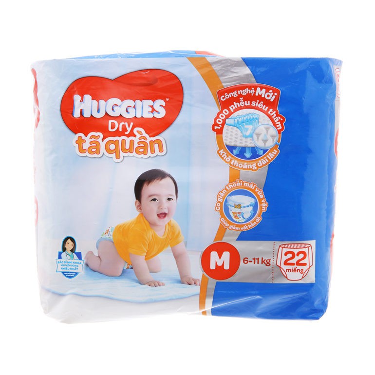 Tã quần Huggies size M (6-11) 22 miếng