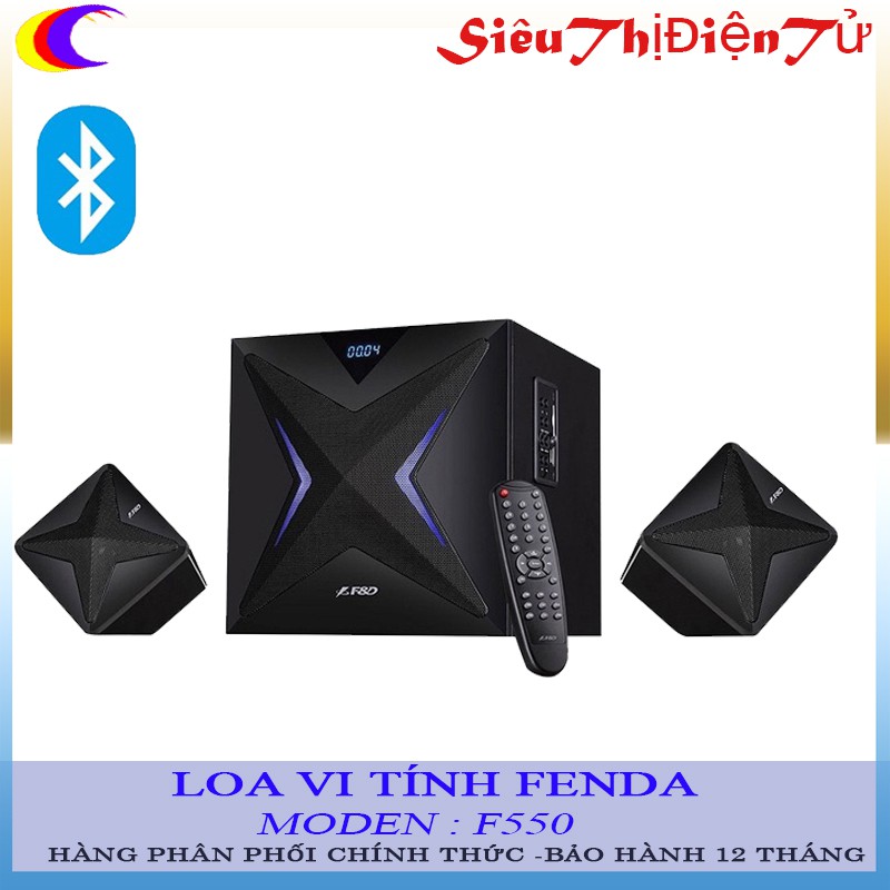 Loa vi tính Fenda F550 chính hãng - Loa bluetooth hỗ trợ USB thẻ nhớ TF đài FM