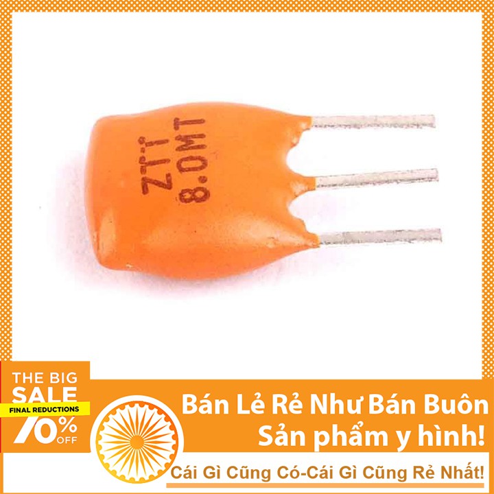 Thạch Anh 3 Chân 8Mhz Chân Cắm