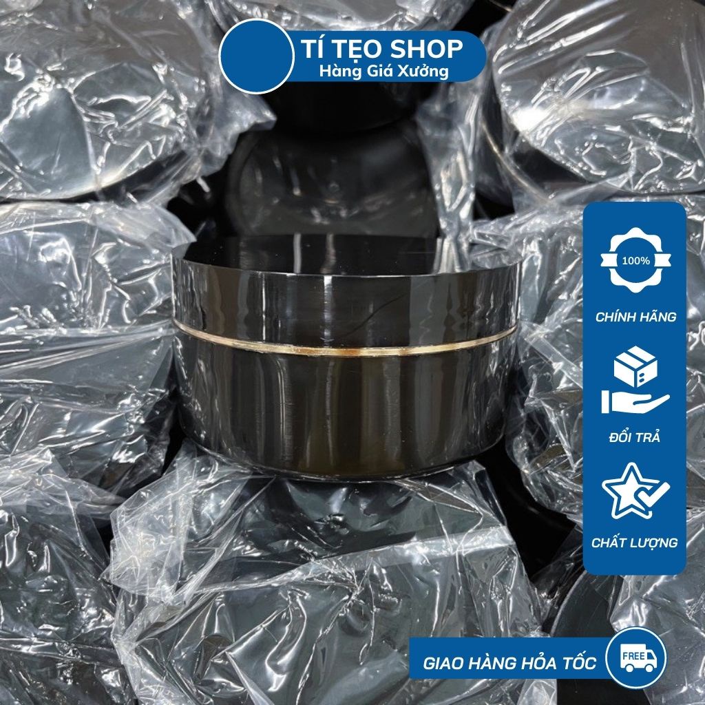 Hủ nhựa K100,K200 đựng kem body màu trắng/đen - Hủ đựng mỹ phẩm 250g