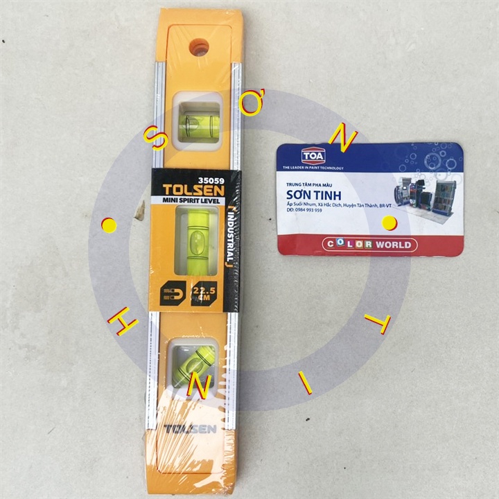 Thước thủy mini 22,5cm Tolsen 35059 có từ