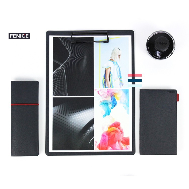 Bìa trình ký bằng da PU / Bìa trình kí A4 A5 đứng có kẹp - Bìa Kẹp - Size 22x32 cm - FUNSHOP - Cobi Home