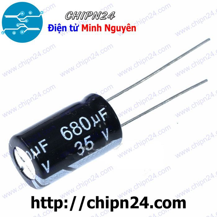 [5 CON] Tụ hóa 680uF 35V (10x17mm)