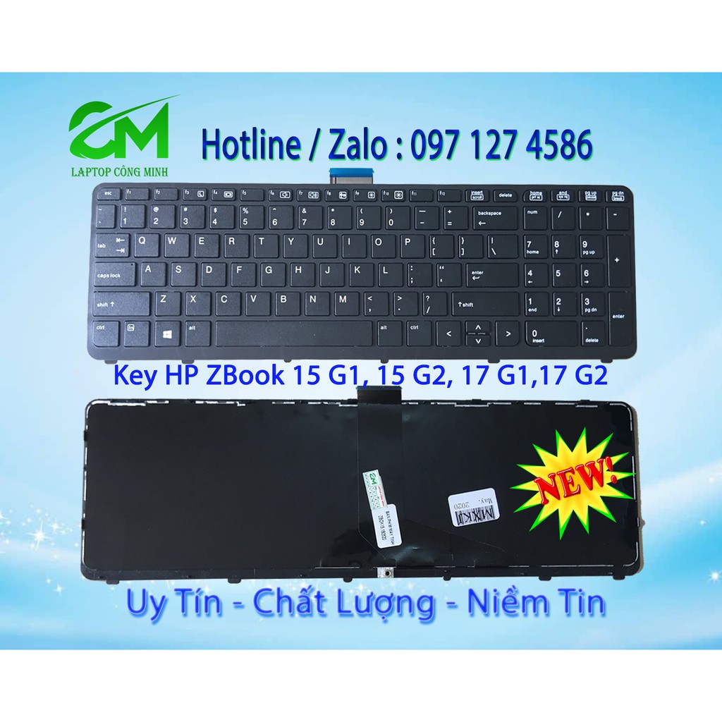 Bàn Phím Laptop HP ZBook 15 G1, 15 G2, 17 G1,17 G2