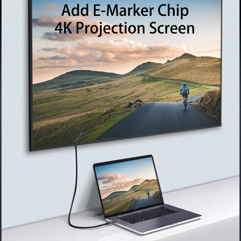 Dây Cáp Sạc Nhanh PD3.1 100W Type C gen 2 10Gbps / 20Gbps truyền hình ảnh 4K Thunderbolt 3
