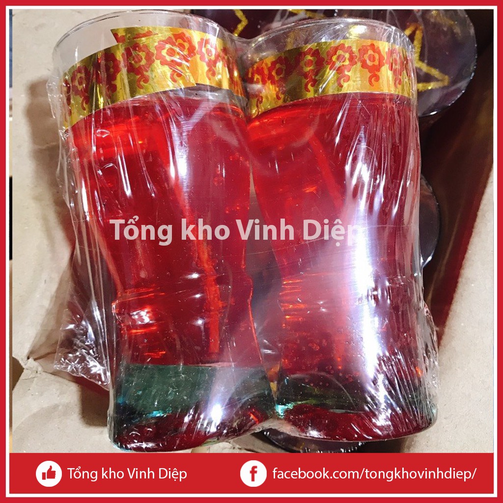 Combo 1 hộp 6 cốc nến nghệ thuật T18 - Ly thủy tinh cao