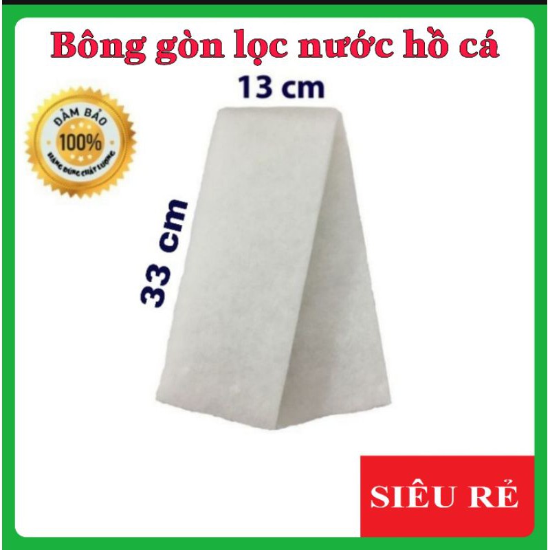 Bông gòn lọc nước cho hồ cá cảnh 33cmx13cm
