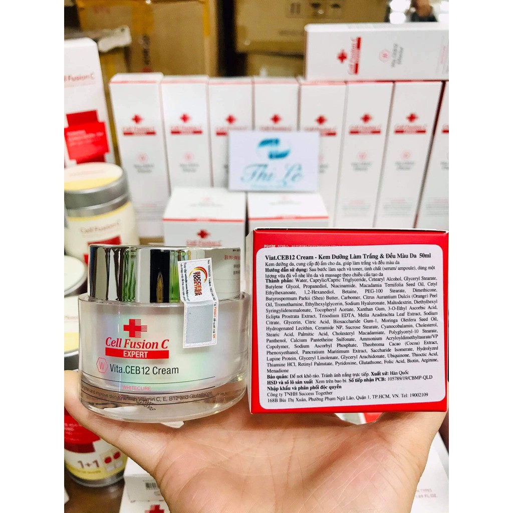 Kem Dưỡng Trắng Chống Lão Hóa Cell Fusion C Expert WhiteCure Vita.CEB12 Cream 50ml