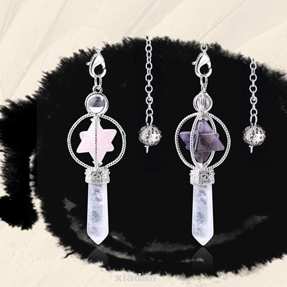 Amulet Charm Crystal Decoration Divination Healing Reiki Chain Pendulum
