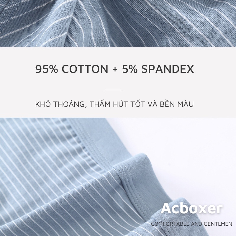 Quần lót nam big size, sịp đùi boxer ngoại cỡ vải thoáng khí kháng khuẩn đủ kích thước trên 80kg