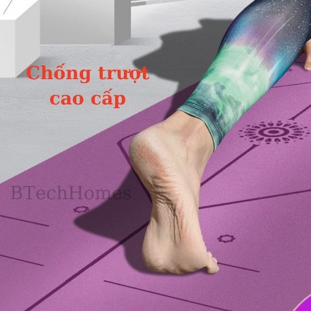 Thảm Tập Gym Chống Trượt Thảm Tập Yoga Định Tuyến 8mm Chống Thấm Siêu Dày Siêu Êm Chất Lượng Cao