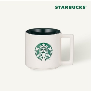 Ly sứ Starbucks Hàn Quốc Cream Siren Square Mug 355ml