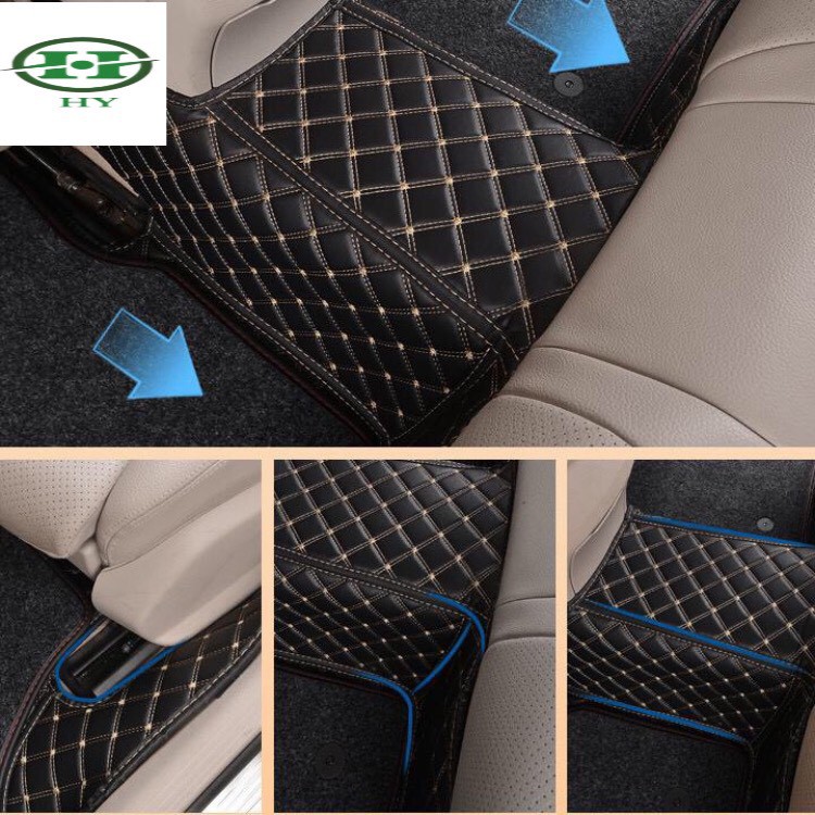 Thảm Trải Lót Sàn Ô Tô 6D Cho Xe Hyundai I10 Da NAPPA Cao Cấp, Không Mùi, Bảo Vệ Sàn Xe, Chống Nước 100%