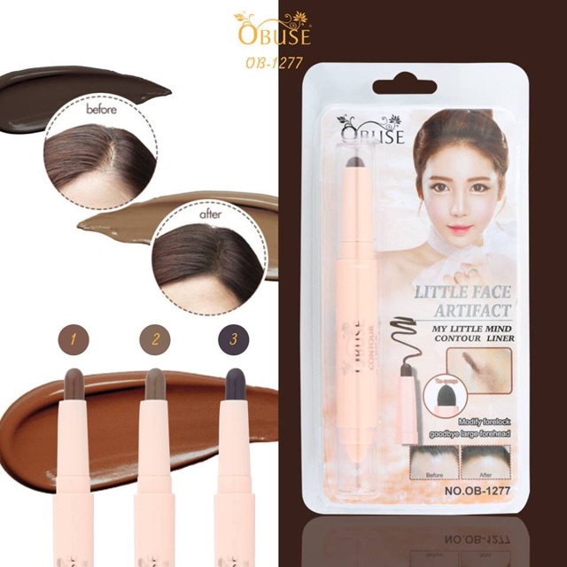 Kem Che Khuyết Điểm Tóc Thưa Hói Ob1277 Màu Nâu Xám Obuse Contour Stick