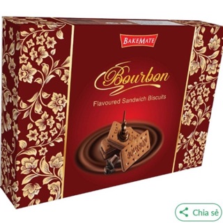 BÁNH QUY SOCOLA BOURBON BAKEMATE HỘP GIẤY 360G