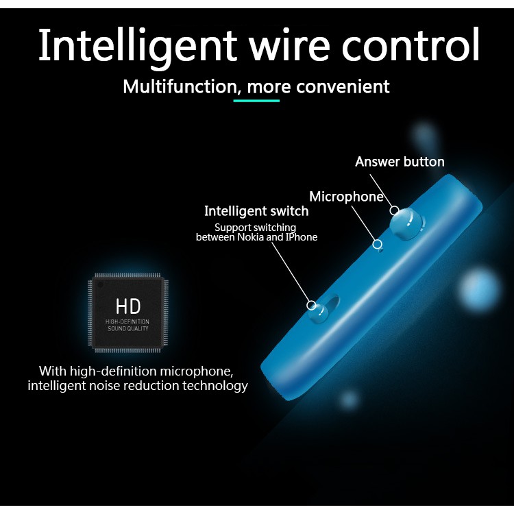 Tai Nghe Nhét Tai 360 Độ Chất Lượng Cao° Tai Nghe Thể Thao Chống Ồn Kèm Mic