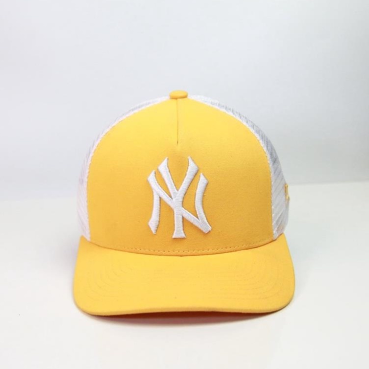 Nón kết MLB NY cotton thêu logo nổi cao cấp, đuôi lưới, full tem tag mã vạch Nón free size