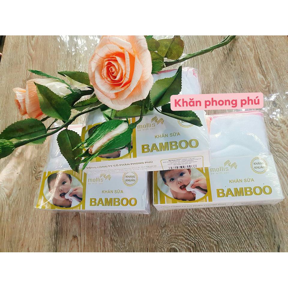 Set 20 khăn sữa Bamboo Mollis cao cấp