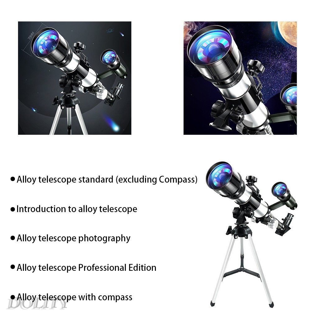 Kính Thiên Văn 70mm Kèm Chân Tripod Tiện Lợi Cho Người Mới Bắt Đầu