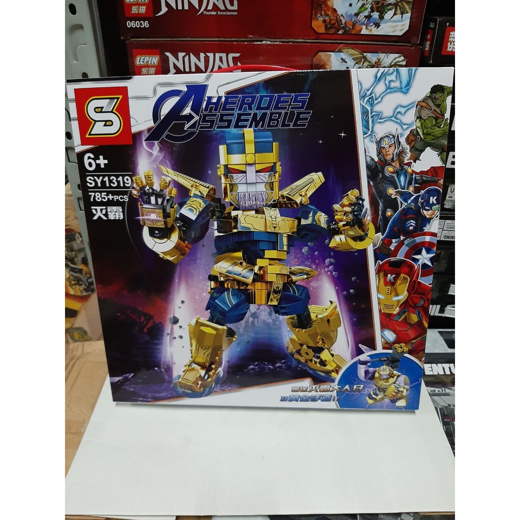 (CÓ SẴN) Lắp ráp Marvel Super Heroes Block Model-Thanos sy 1319