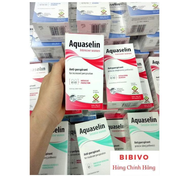 Aquaselin - Lăn Nách Ngăn Tiết Mồ Hôi Và Khử Mùi Dành Cho Nữ - Chính hãng