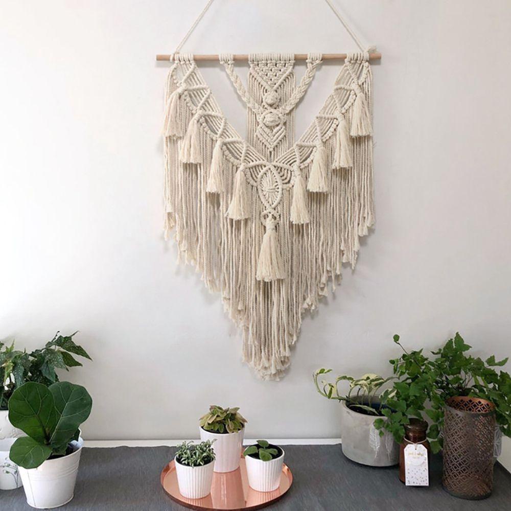 Thảm Dệt Tay Treo Tường Trang Trí Phòng Khách Phong Cách Boho