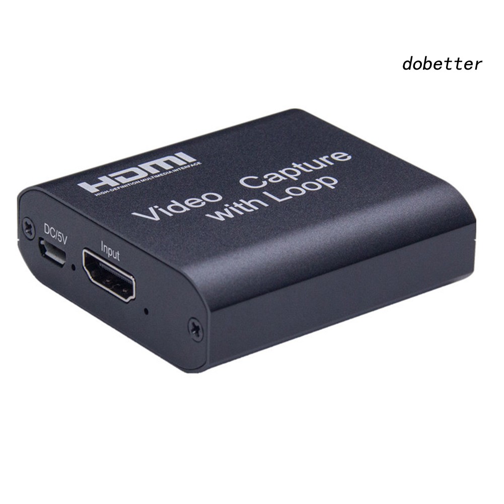 Thẻ ghi hình video từ HDMI 4K sang USB2.0 HD 1080P hỗ trợ phát trực tiếp game