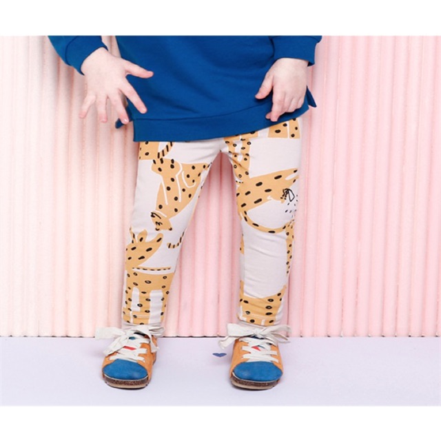 (120) Legging cotton hổ báo vàng mooulg08