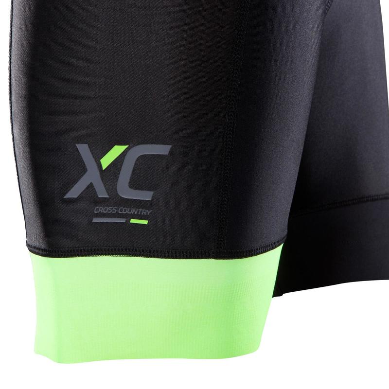 Quần short yếm đạp xe địa hình băng đồng Decathlon ROCKRIDER XC Light - Đen size S