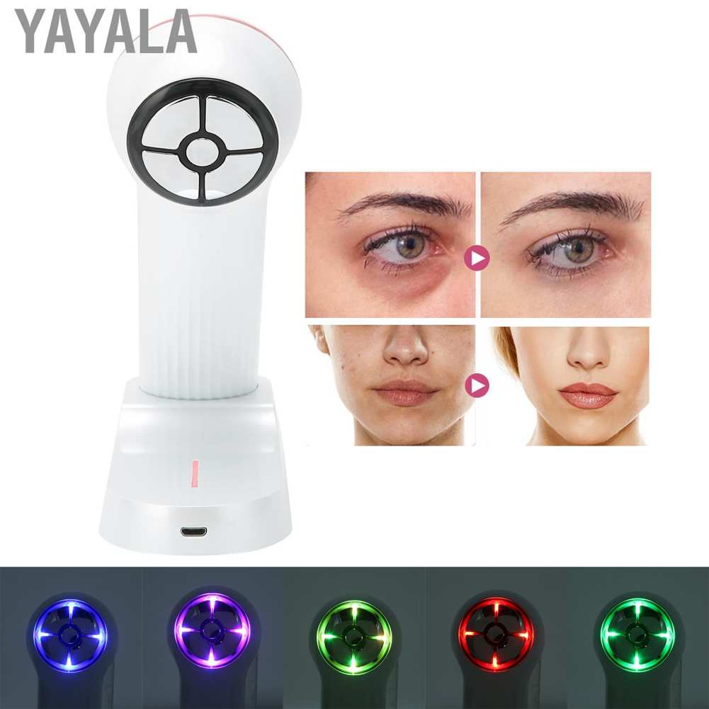 Yayala Slim Patch Health Care Facial Skin Beauty Instrument USB Charging Anti Aging Tightening Face Massage Machine White