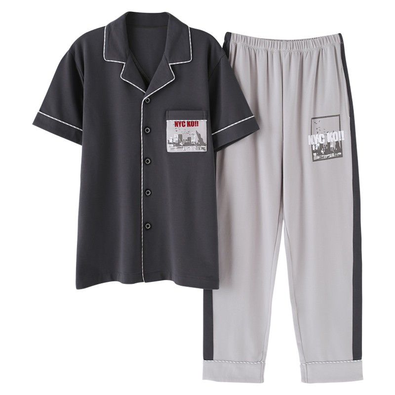 Đồ bộ Pijama-Đồ ngủ nam cao cấp phong cách Hàn Quốc, chất COTTON 100 dày dặn & thoáng khí (717) | WebRaoVat - webraovat.net.vn