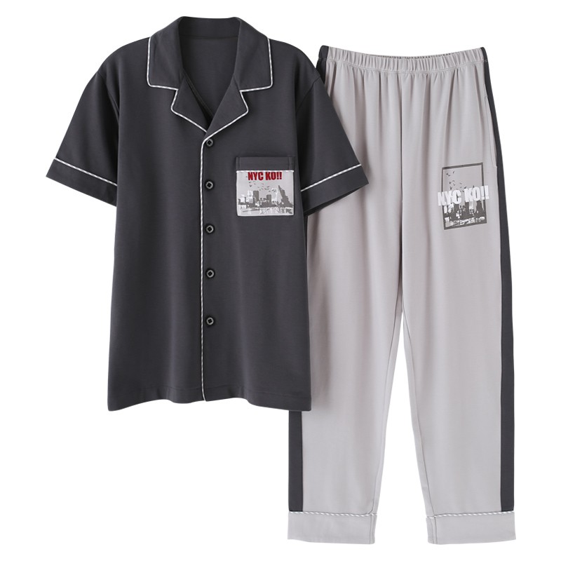 Đồ bộ Pijama-Đồ ngủ nam cao cấp phong cách Hàn Quốc, chất COTTON 100 dày dặn & thoáng khí (717) | BigBuy360 - bigbuy360.vn
