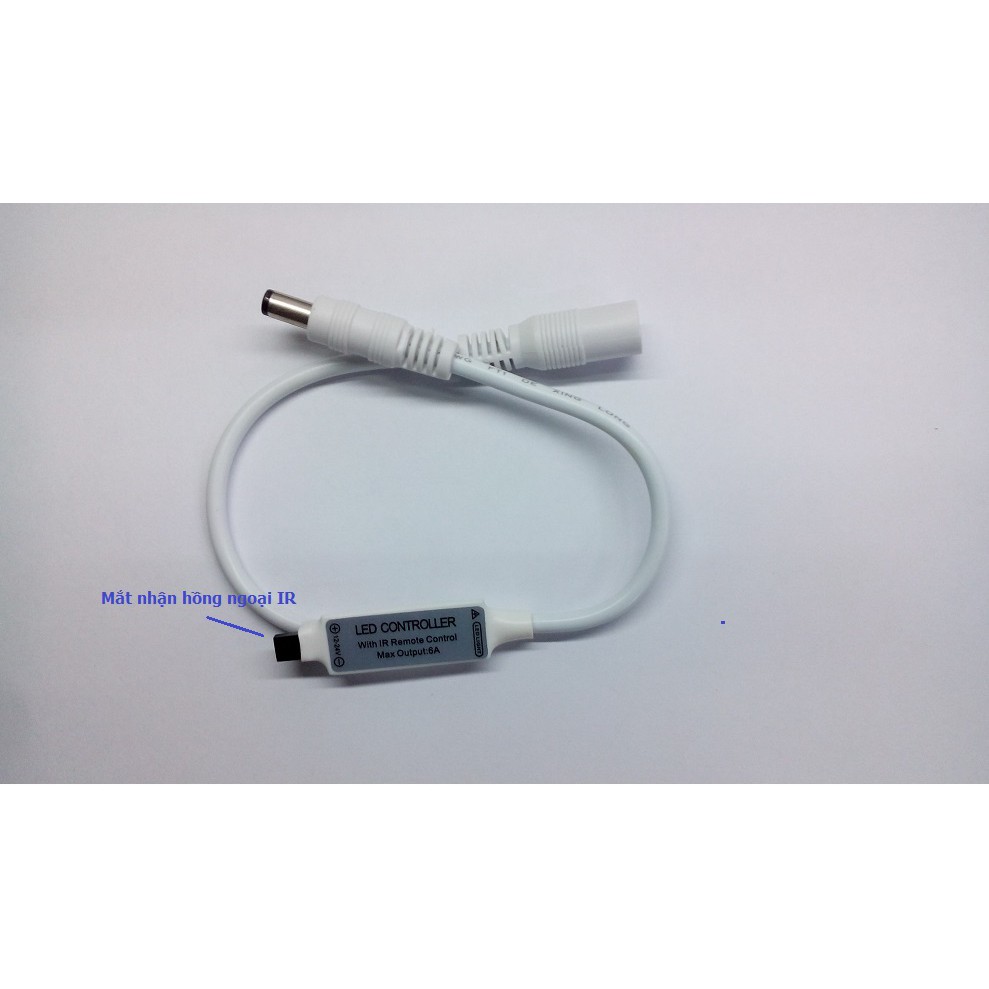 LED DIMMER 12V-24V 6A ĐIỀU KHIỂN TỪ XA IR