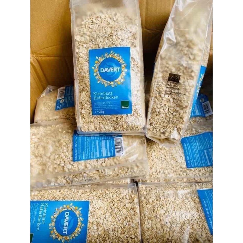 Yến mạch cán mỏng hữu cơ Davert