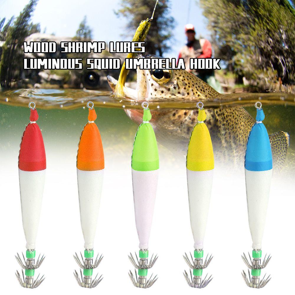 MUVAKO 1 / 5 Mồi Tôm Giả Câu Cá Bằng Gỗ