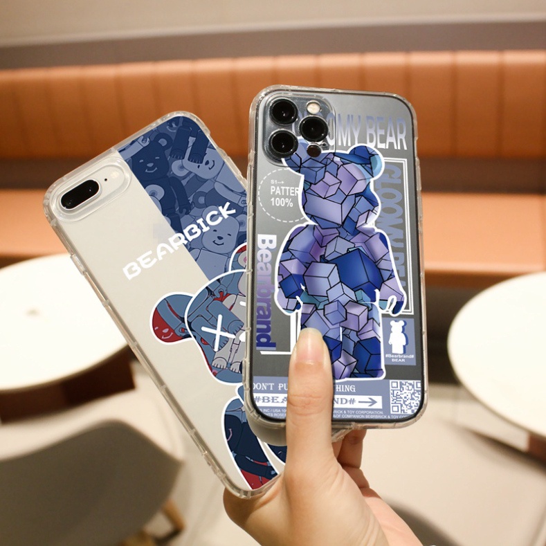 Ốp lưng iphone 6, 6s plus, 7 8 Plus, X, XS, XR, XSMAX, 11, 12, 13 PROMAX TRONG SUỐT BEARBRICH PKVN