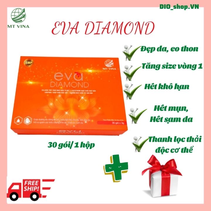 Eva Diamond Thải Độc Đẹp Da, Cân bằng cân bằng nội tiết, Da trắng dáng thon