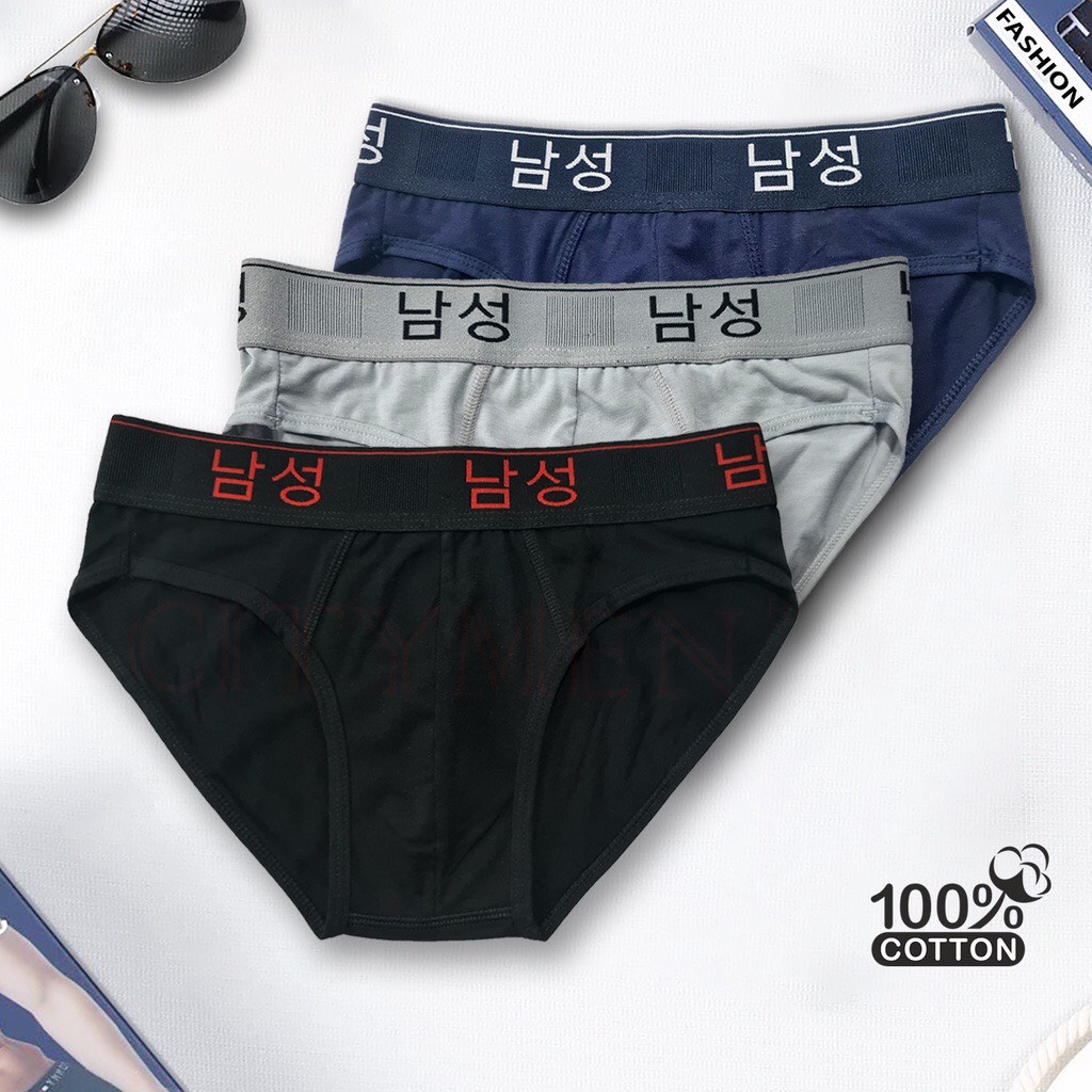 Quần Lót Nam Lưng Hàn Quốc  Vải Thun Lạnh 4 Chiều Cao Cấp - Quần Sịp Nam Thấm Hút Tốt Co Giãn Thoải Mái Mềm Mại