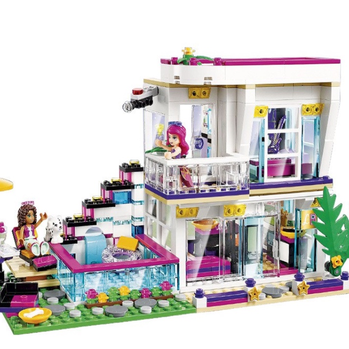 Đồ Chơi Lắp Ráp  Mô Hình Biệt Thự Ngôi Sao Livi's Pop Star House 3008