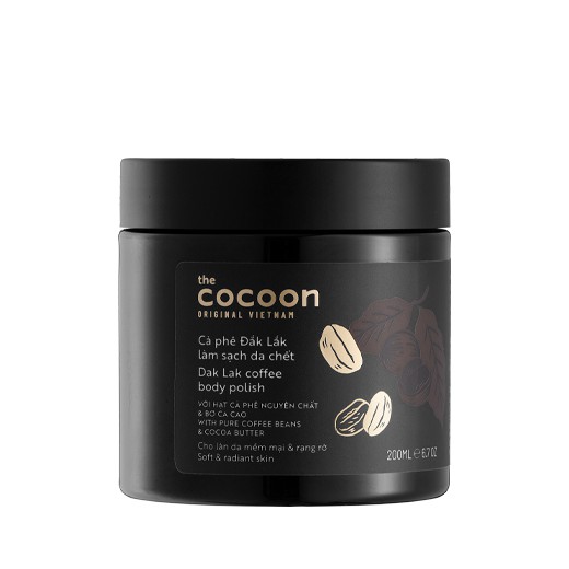 Cà phê Đắk Lắk làm sạch da chết Cocoon 200ml