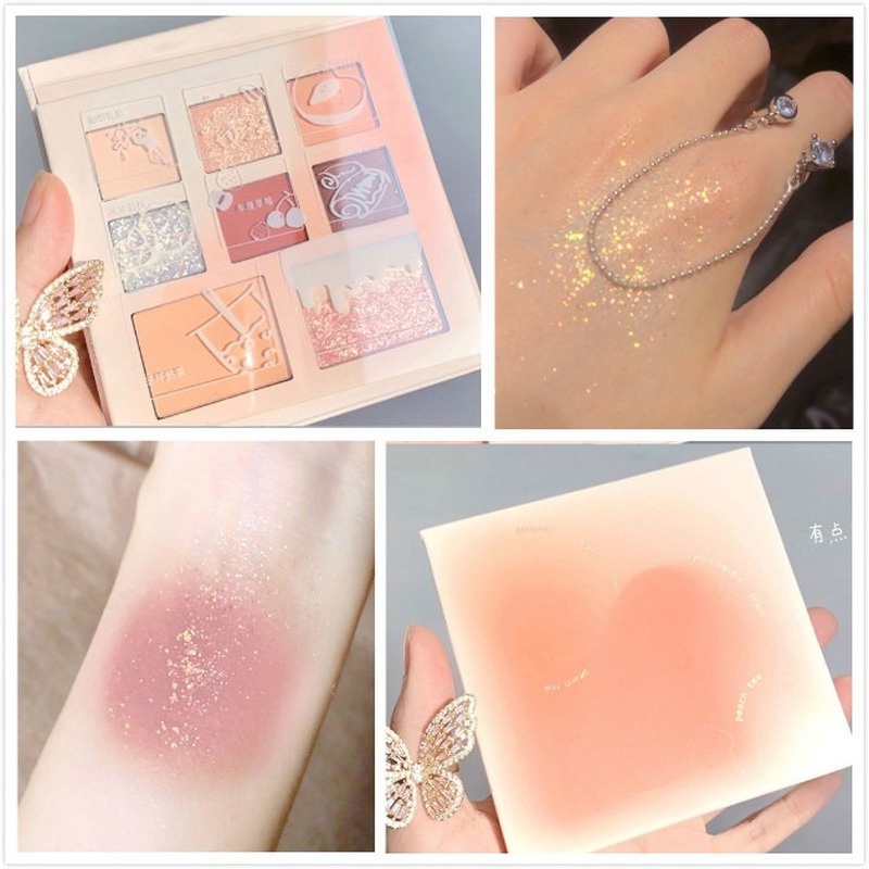 Bảng Phấn Mắt 8 Màu Chống Nước Tiện Dụng Chất Lượng Cao Phấn Mắt Phấn Mịn Và Mượt S1PM 136