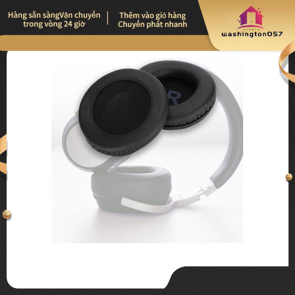 Washington057 Universal Earphone Ear Pads Cotton Cushion With LR Mark Black for 85mm Headphones